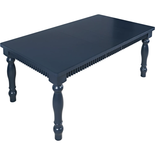 Westport 72" Extension Dining Table in Navy Blue Wood