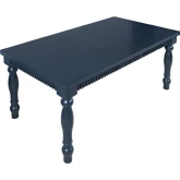 Westport 72" Extension Dining Table in Navy Blue Wood
