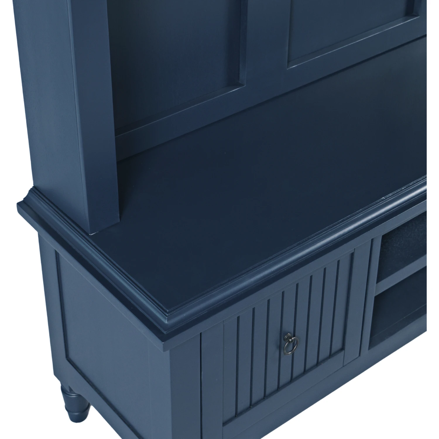 Jofran 2546-HTTBKT Westport Hall Tree with Storage Bench in Navy