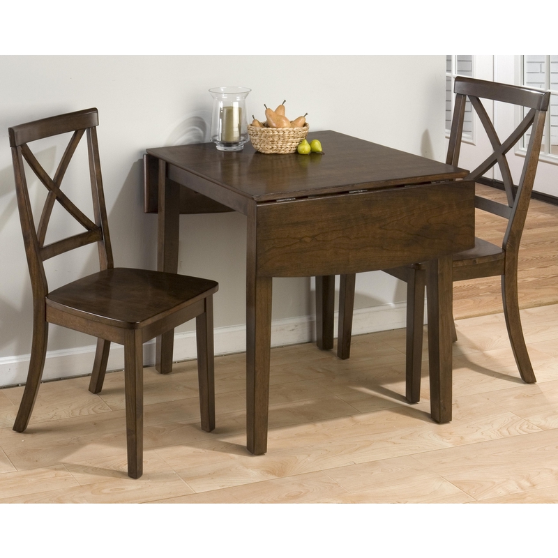 Jofran 342-48+2x342-915KD Taylor Piece Drop Leaf Dining Set in