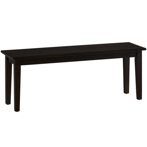 Simplicity Dining Bench in Espresso Finish Wood