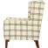 Taylor Wingback Accent Chair in Multicolor Plaid
