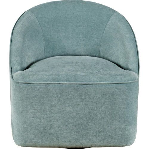 Lulu Swivel Accent Chair in Teal Blue Chenille Fabric