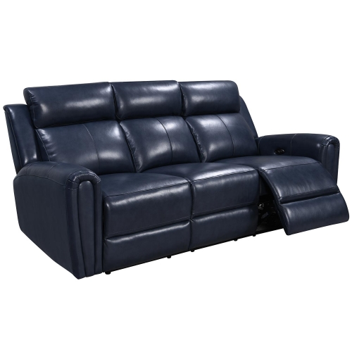 Jonathan Power Sofa in Blue Leather