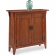 Mission Foyer Cabinet Hall Stand with Adjustable Shelf in Russet
