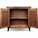 Mission Foyer Cabinet Hall Stand with Adjustable Shelf in Russet