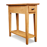 Chairside Recliner Table in Desert Sand Finished Ash