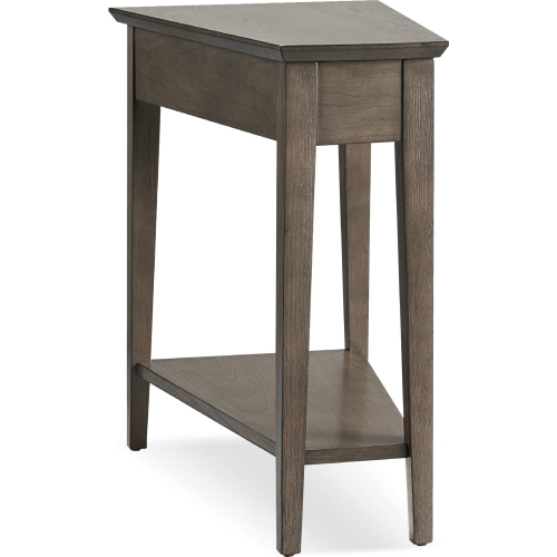 Wedge Side Table in Smoke Gray Ash Wood