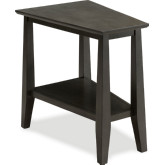 Delton Wedge Side Table in Smoke Gray Wood