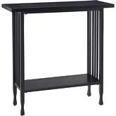 Ironcraft Console Table in Black Washed Wood