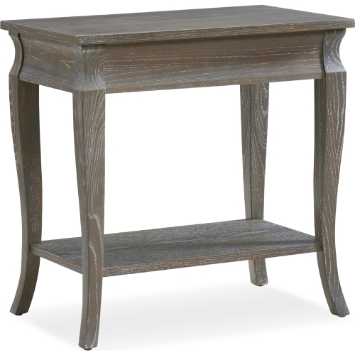 Luna Narrow Side Table in Gray Wash Wood