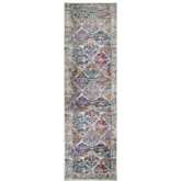 Calian Multicolor Patchwork Boho Chic Faded Area Rug 2 x 5 Runner