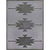 Tegan Southwestern Indoor Outdoor Area Rug Rectangle 6'7" x 9'6" in Gray