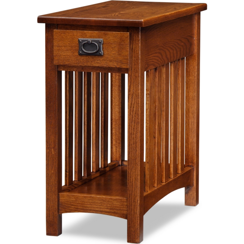 Leick 8202 Mission Impeccable Side or End Table in Medium Oak