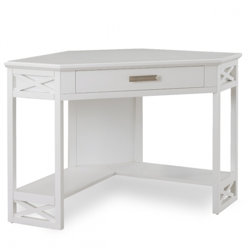 Corner Desk in White Oak Finish