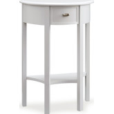 Demilune Hall Stand Table in Cottage White