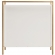 Claudette Mixed Metal & Wood Foyer Cabinet in White & Gold