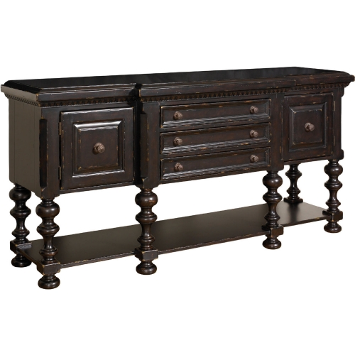 Regiment Sideboard Buffet in Tamarind Black Finish