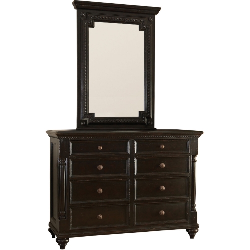 Stony Point 8 Drawer Dresser in Tamarind Black Finish
