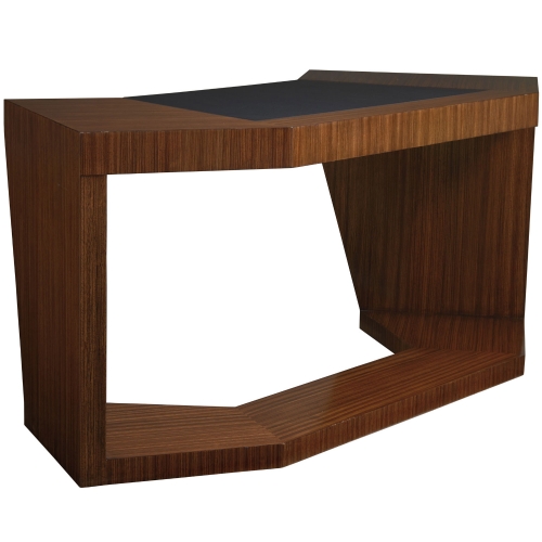 Paragon Angled Writing Table Desk in Zebrano Veneer