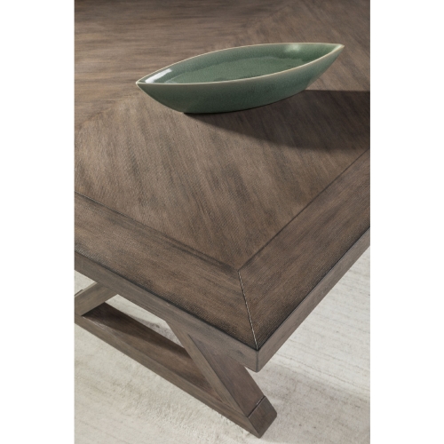Ringo 88" Dining Table in Antico Brown Finish
