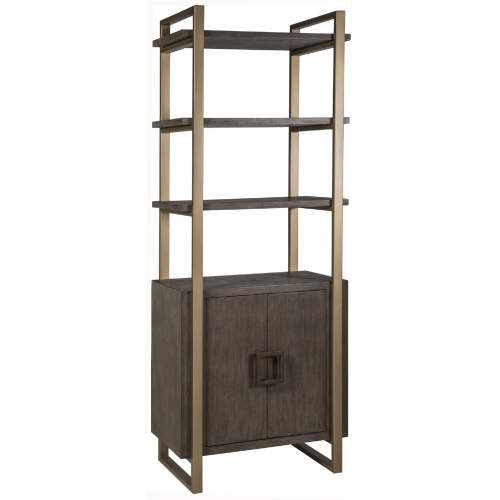 Vertex Bookcase in Antico Brown Finish