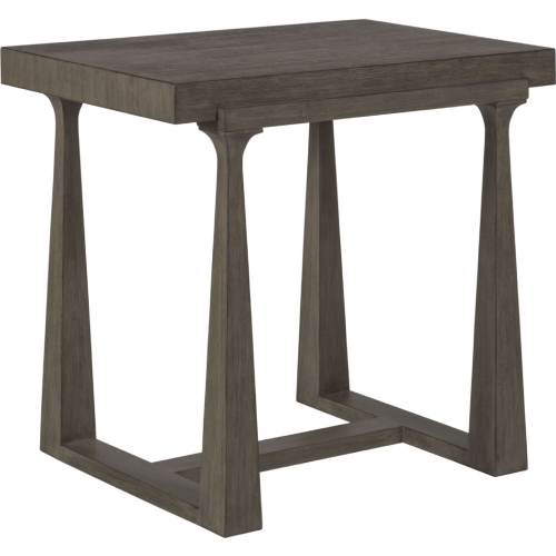 Grantland End Table in Brushed Gray Finish