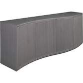 Mavericks 88" TV Stand Media Console in Sandblasted White Gray Finish