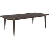 Belvedere 88" Extension Dining Table in Sandblasted Brown Gray Finish