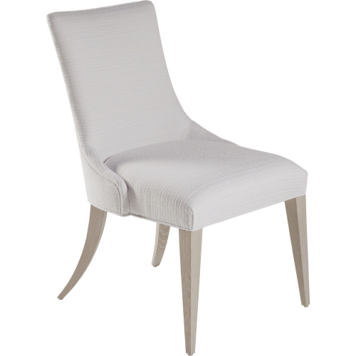 Mar Monte Dining Side Chair in Pearl White Chenille & Wood
