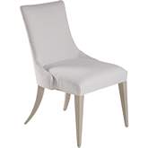 Mar Monte Dining Side Chair in Pearl White Chenille & Wood