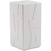 Mar Monte 12" Square Spot Side Table in Ivory Finish