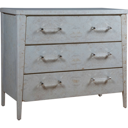Baronet 3 Drawer Hall Chest in Antiqued White
