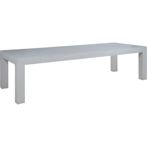 Osiris 88" Extention Dining Table in Wire Brushed Arctic White Wood