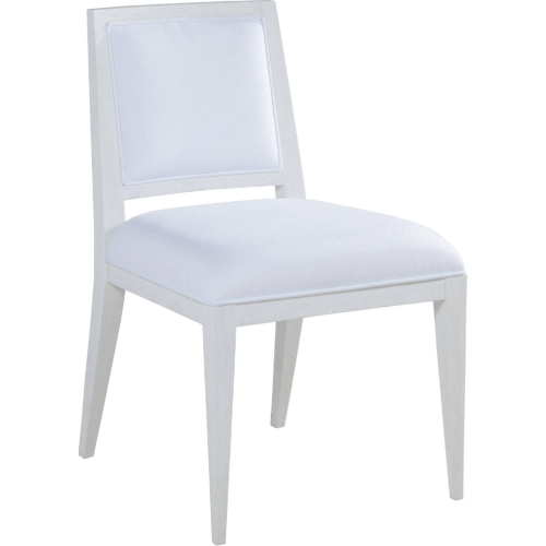 Osiris Dining Chair in Wire Brushed White Wood, Abaca Rope & White Fabric