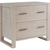 Hewitt File Cabinet Chest in Light Taupe with Ivory Ceruse Finish