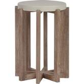 Stillwater Cove Accent Table in Limestone Resin & Teak