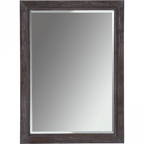 Solana Rectangular Mirror in Ceruse Gray Oak Veneer