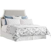 Inverness Queen Headboard in Winter Wheat Fabric