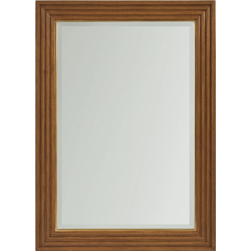 Cassia 50" Mirror in Wood & Satin Gold