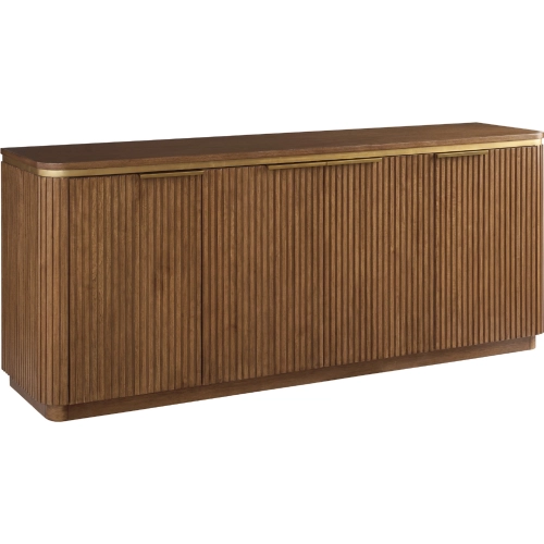 Las Palmas Buffet in Wood & Satin Gold