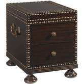 Sunset Cay Lamp End Table in Tobacco Brown Mahogany