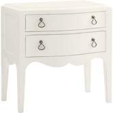 Martello 2 Drawer Nightstand in White Wood