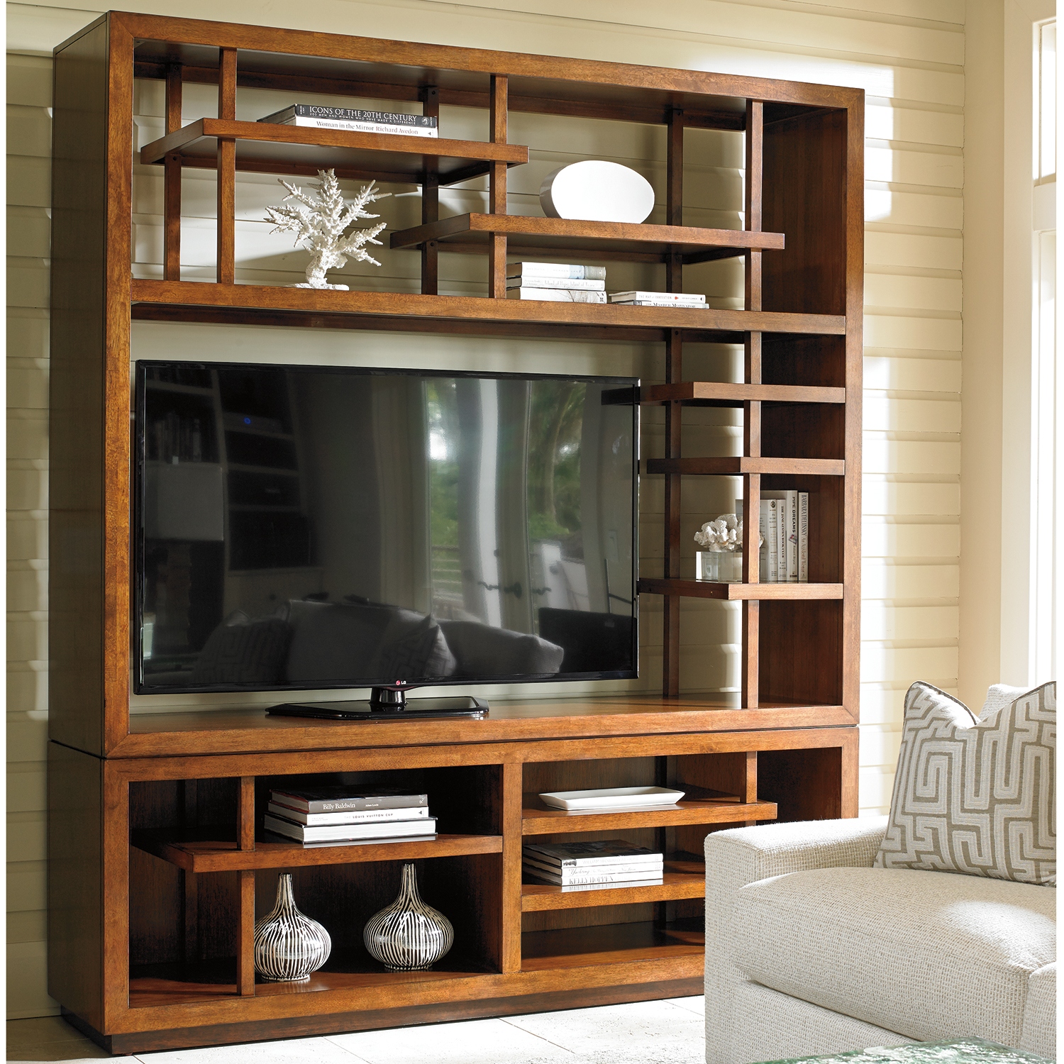 Tommy Bahama Home 556-909C Island Fusion Taipei Media Bookcase - Main Image