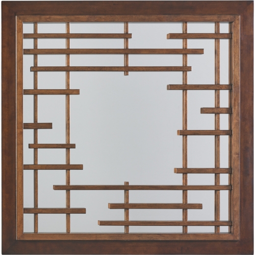 Mikasa Square Mirror in Fretwork Wood