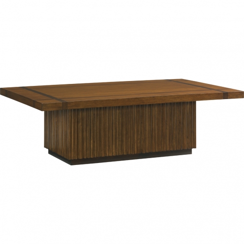 Castaway Cocktail Coffee Table in Wood & Walnut