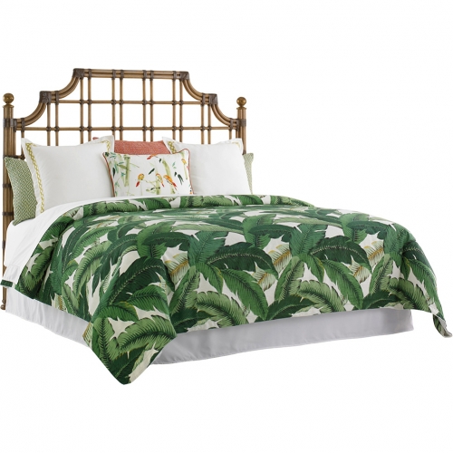 St. Kitts Rattan King Headboard in Raffia & Rattan