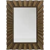 Ardley Sunburst Mirror in Driftwood Gray