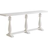 River Oaks Console Table in Shell White Wood