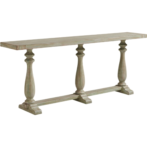 River Oaks Console Table in Palmetto Weathered Sage Green Finish